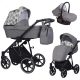 Kunert MOLTO 3in1 Multifunktionskinderwagen - Graphit/Choral - schwarzes Gestell