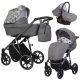 Kunert MOLTO 3in1 Multifunktionskinderwagen - Graphit/Choral - graphitfarbenes Gestell