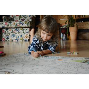 Księżniczki" kolorowanka podłogowa XXL plakat