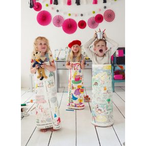 Zamek księżniczek" kolorowanka podłogowa XXL plakat