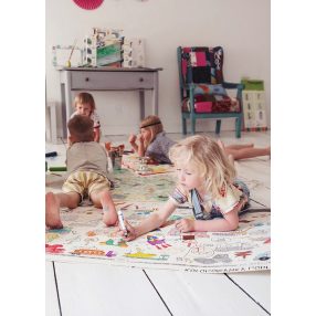 Pojazdy" kolorowanka podłogowa XXL plakat