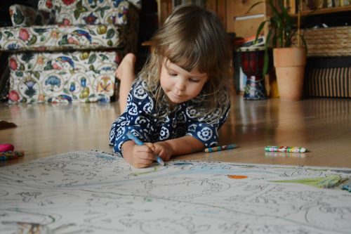 Safari" kolorowanka podłogowa XXL plakat