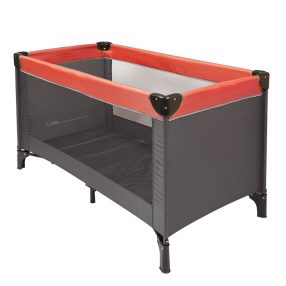 Nattou Reisebettunterlage - Grau/Rot