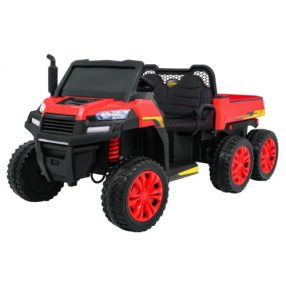   Farmer Truck Elektrokipper, 2 Passagiere, 4x4, 140W, 2x12V/7Ah - Rot