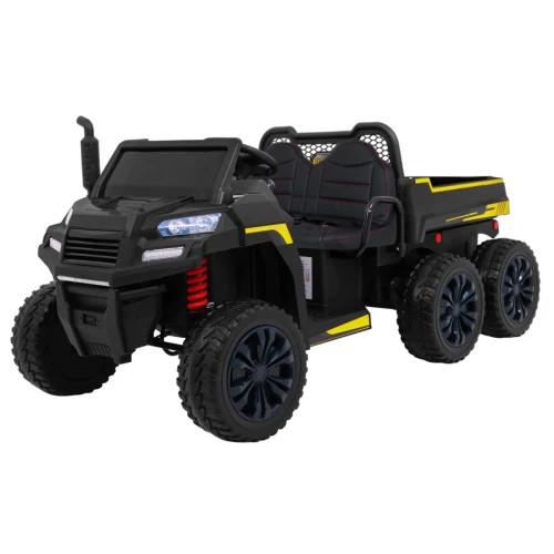 Farmer Truck elektrischer Kipper, 2 Passagiere, 4x4, 140W, 2x12V/7Ah - Schwarz