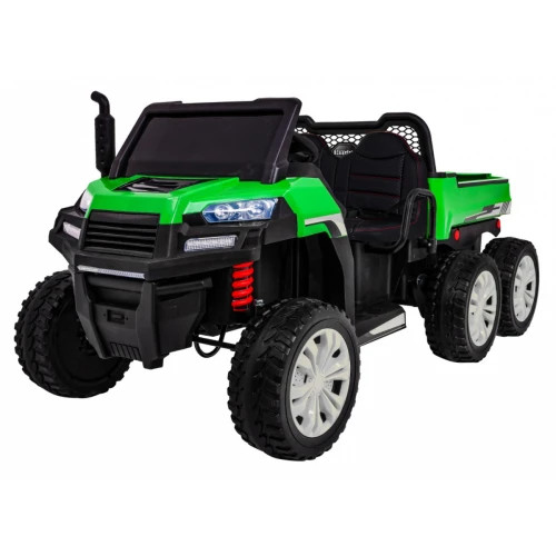 Farmer Truck Elektro-Kipper, 2 Passagiere, 4x4, 140W, 2x12V/7Ah - Grün