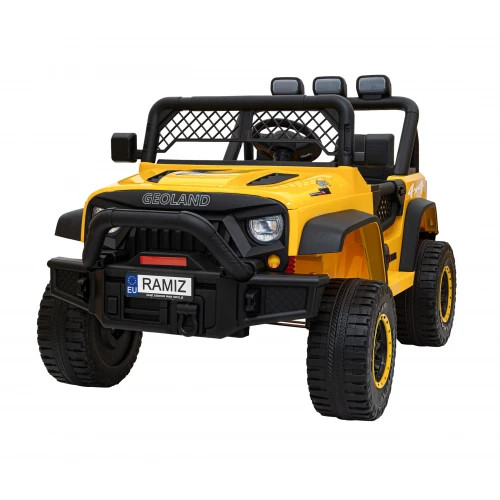 Off-Road Geoland Power SUV 2 Personen, 400w, 24V/7ah Elektrokleinwagen - gelb