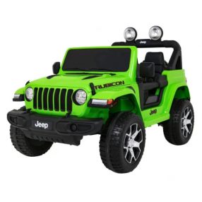   Jeep Wrangler Rubicon elektrischer Geländewagen, 4x4, 4x45W, 12V/10Ah - Grün