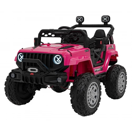 OFF ROAD Speed Elektro-Geländefahrrad, 140W, 2x12V/7Ah - Pink