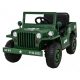 Retro-Militär-Elektro-Kleinwagen, 4x4, 140W, 12V/7Ah - Grün