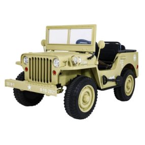   Militärischer Retro Strong Elektrotransporter, 3 Personen, 4x4, 360W, 24V /7Ah - Beige