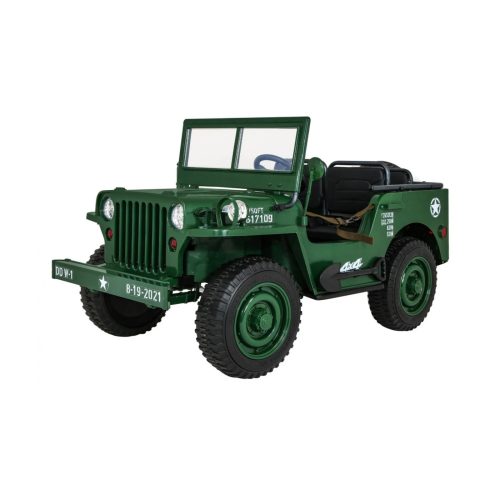 Militärischer Retro Strong Elektrotransporter, 3 Personen, 4x4, 360W, 24V /7Ah - Grün