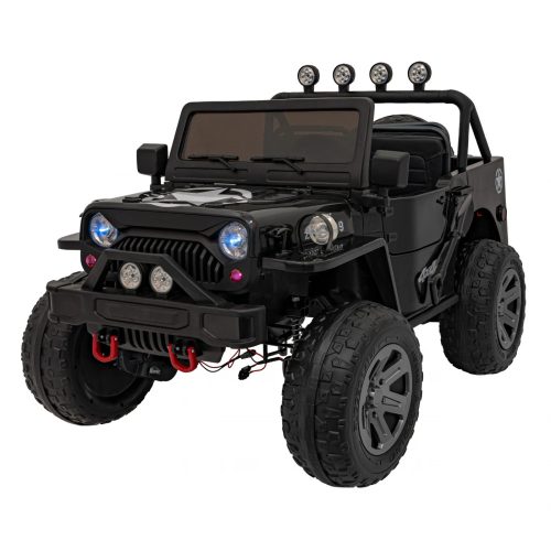 Power Retro electric SUV 3 Passagiere, 800W, 24V/7Ah - Schwarz