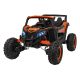 Buggy ATV Defend Elektro-Geländewagen, 4x4, 140W, 12V/10Ah - Orange