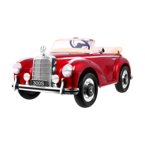 Mercedes Benz 300S Retro piros elektromos kisautó 70W, 12V/10Ah