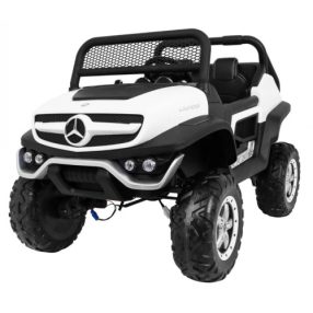   Mercedes Benz Unimog, 2 Passagiere, 4x4 180W - Elektro-Van - Weiß