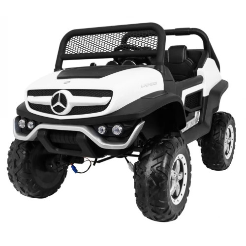 Mercedes Benz Unimog, 2 Passagiere, 4x4 180W - Elektro-Van - Weiß