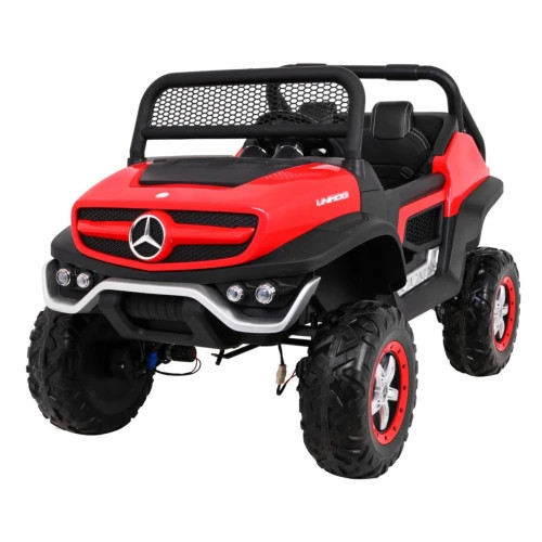 Mercedes Benz Unimog, 2 Passagiere, 4x4 180W - Elektro-Van - Rot