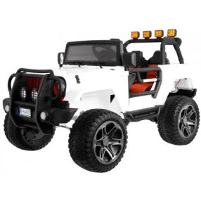   Jeep Monster elektrischer SUV, 2 Passagiere, 4x4, 4x45W, 2x12V/7Ah - Weiß