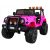 Jeep Monster elektrischer Geländewagen, 2 Passagiere, 4x4, 4x45W, 2x12V/7Ah - Pink