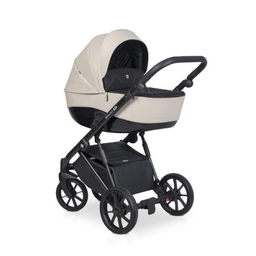Riko Brano Pro 3in1 ECO Leder Multifunktionskinderwagen + Tasche - Sand