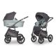 Riko Basic Pastell 3in1 Multifunktionskinderwagen + Tasche - Grün