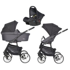  Riko Basic Sport 3in1 Multifunktionskinderwagen + Tasche - Grau