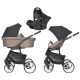 Riko Basic Sport 3in1 Multifunktions-Kinderwagen + Tasche - Braun