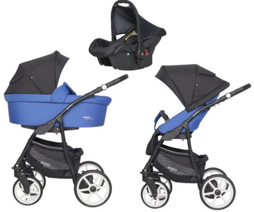 Riko Basic Sport 3in1 Multifunktions-Kinderwagen + Tasche - Blau