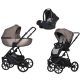 Riko Nesa 3in1 multifunktionaler Kinderwagen + Tasche - Nougat