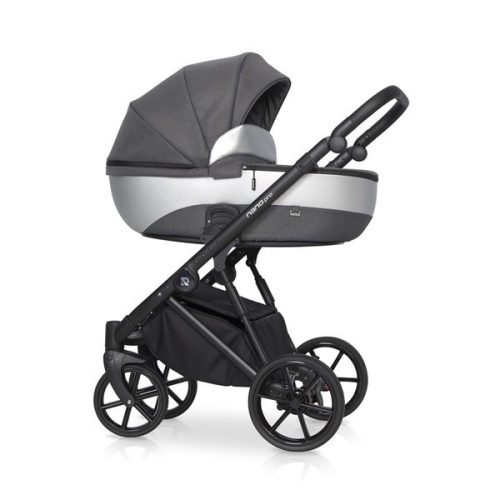 Riko Nano Pro 3in1 Multifunktionskinderwagen + Tasche - Anthrazit