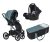 Riko Nuno Pro 3in1 Multifunktionskinderwagen + Tasche - Lagoon