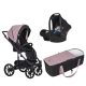 Riko Nuno Pro 3in1 Multifunktionskinderwagen + Tasche - Rose