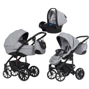   Riko Sigma 3in1 multifunktionaler Kinderwagen + Tasche - Grau