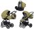 Riko Sigma 3in1 multifunktionaler Kinderwagen + Tasche - Olivgrün