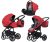 Riko Sigma 3in1 Multifunktionskinderwagen + Tasche - Rot