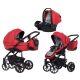 Riko Sigma 3in1 Multifunktionskinderwagen + Tasche - Rot