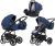 Riko Sigma 3in1 Multifunktions-Kinderwagen + Tasche - Blau