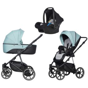 Riko Side 3in1 multifunktionaler Kinderwagen + Tasche - Mint