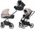 Riko Side 3in1 multifunktionaler Kinderwagen + Tasche - Nougat