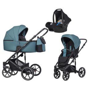 Riko Trex 3in1 Multifunktions-Kinderwagen + Tasche - Grün