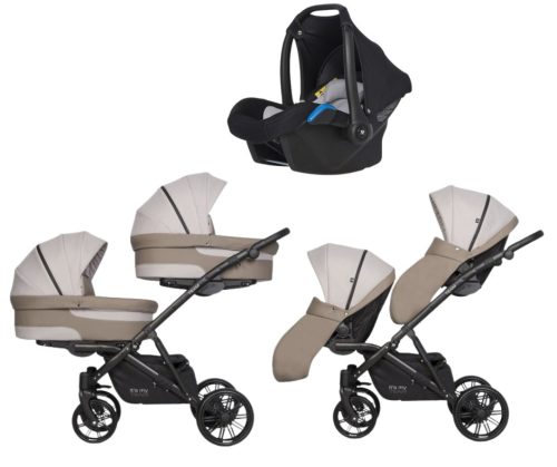 Riko Team 3in1 Multifunktionskinderwagen + Tasche - Cappucino
