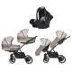 Riko Team 3in1 Multifunktionskinderwagen + Tasche - Cappucino