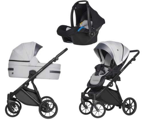 Riko Ultima Ultra Light 3in1 Multifunktionskinderwagen + Tasche - Grau
