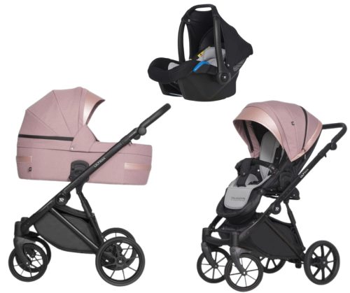 Riko Ultima Ultra Light 3in1 Multifunktionskinderwagen + Tasche - Pink