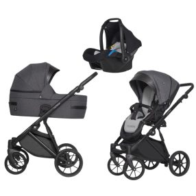   Riko Ultima Ultra Light 3in1 Multifunktionskinderwagen + Tasche - Anthrazit
