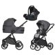 Riko Ultima Ultra Light 3in1 Multifunktionskinderwagen + Tasche - Anthrazit