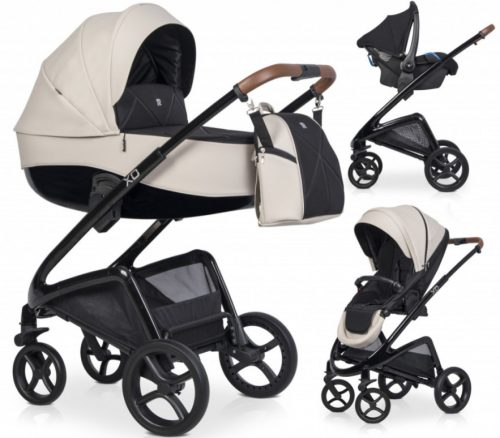 Riko XD 3in1 Multifunktionskinderwagen + Tasche - Sand