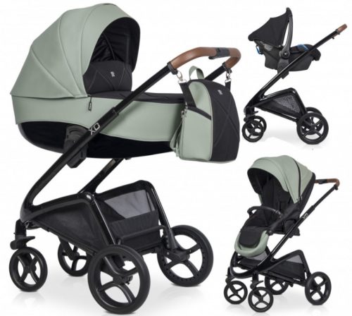 Riko XD 3in1 Multifunktions-Kinderwagen + Tasche - Lagoon