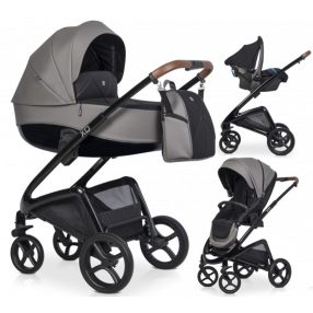 Riko XD 3in1 Multifunktionskinderwagen + Tasche - Anthrazit